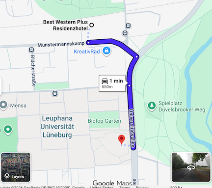 Map hotel